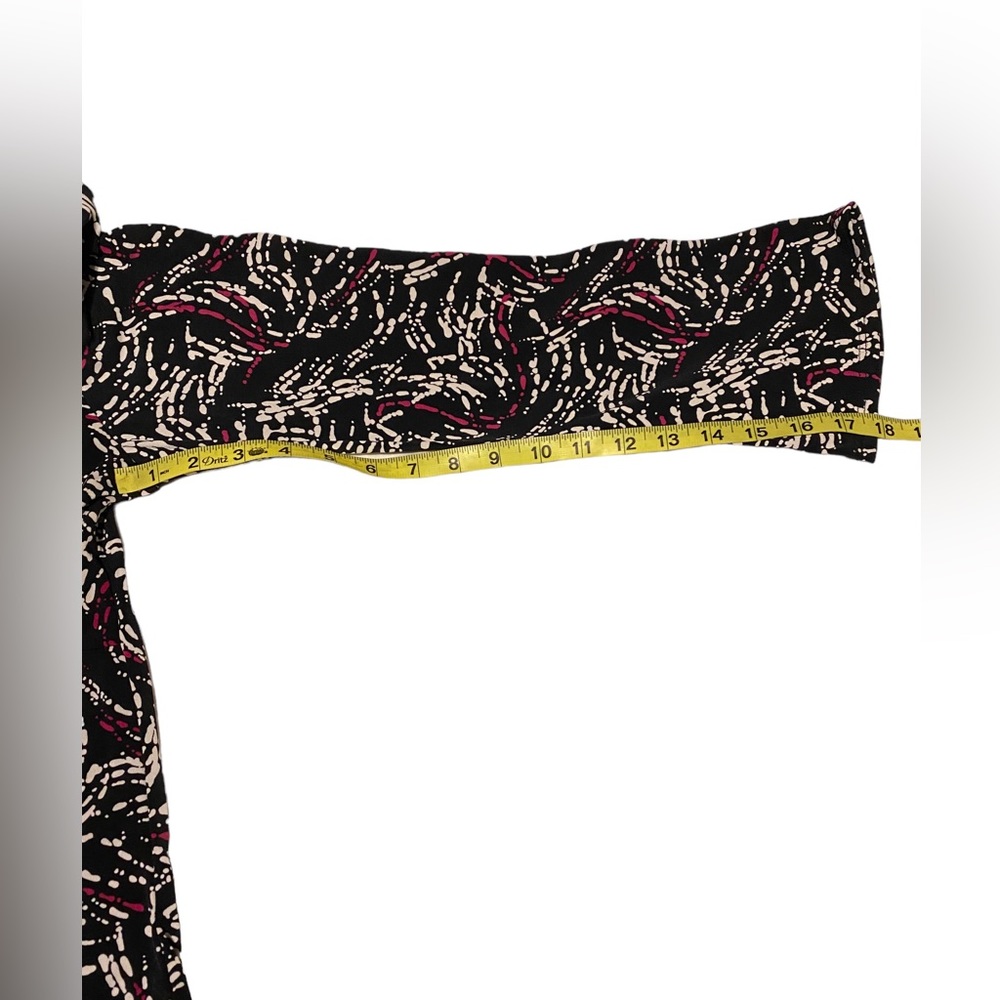 Chicos Blouse Size 1 US Medium Top Stretch Jersey Knit Long Sleeves Shirt - Picture 9 of 15